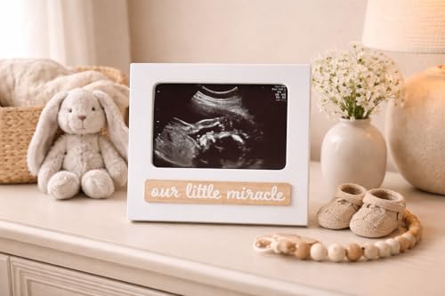 Kate & Milo Our Little Miracle Sonogram Photo Frame - color: Our Little Miracle Sono Frame