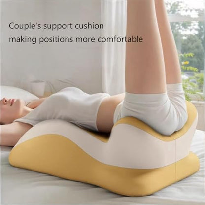 Adjustable Intimacy & Pregnancy Support Pillow - Ergonomic Foam Wedge Cushion for Back Pain, Sitting, Lying, Multi-Position with Removable Washable Cover (Blue) - color: Blue
