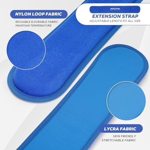 Neck Ice Pack Wrap, Reusable Cold/Hot Gel for Neck Pain, Blue - color: Blue