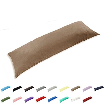 TAOSON Khaki 100% Cotton 300 Thread Count V Shaped Boomerang Pillow Case - color: Khaki