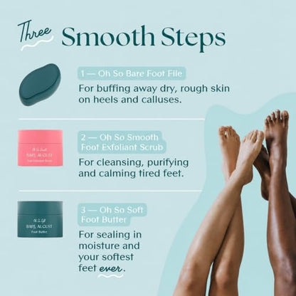 Bare August Nano Glass Foot File, Foot Callus & Dead Skin Remover, Teal - color: Teal