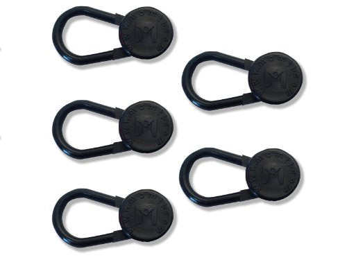 25-Pack Waistband Extender Set - 5 x White Button, 5 x Black Button, 5 x Spring Metal Button, 5 x Cotton Hook, 5 x Cotton Button Extenders