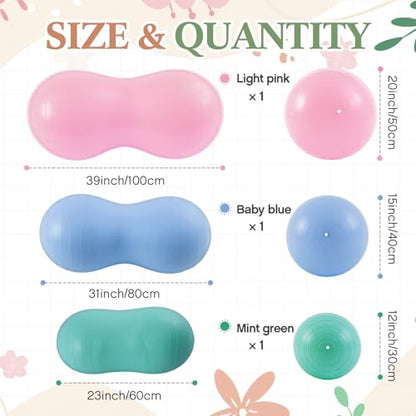 Jexine Peanut Ball for Kids Therapy Pregnancy - color: Macaron Color