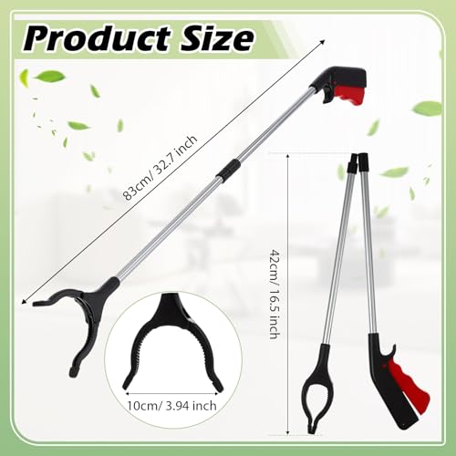 Norme 12 Pcs Grabber Reacher Tools, 32.7 in Foldable Trash Pickers