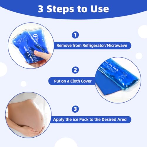 Perineal Ice Packs for Postpartum Recovery, Hot & Cold Postpartum Ice Packs - color: Blue