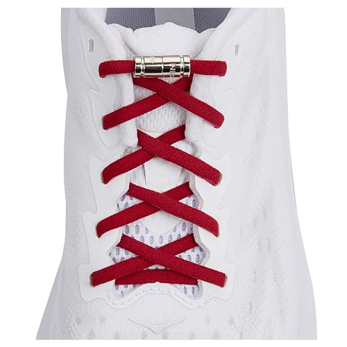 anan520 Tieless Elastic Shoe Laces, Elastic Shoelaces for Kids & Adults - color: Burgundy