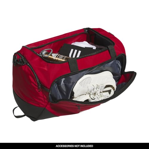 adidas Defender Duffel Bag, Team Power Red 2/White, OSFA - color: Team Power Red 2/White/Medium 59L, style: Medium 59l