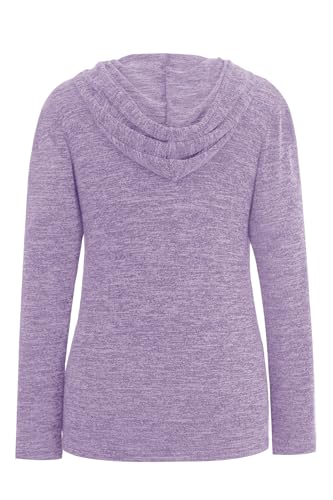 Smallshow Women's Nursing Tops Long Sleeve Breastfeeding Hoodie - color: Lavender, size: Medium
