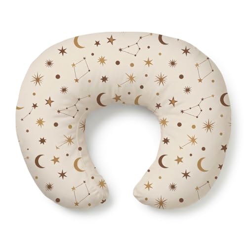 Nursing Pillow and Body Positioner for Breast Feeding and Bottle Feeding, Ultra Soft Breastfeeding Pillows with Removable Pillow Cover (Golden Galaxy) - color: Golden Galaxy