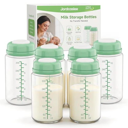 Breastmilk Storage Bottles 11oz for Momcozy 22oz Milk Cooler, Spectra Pumps - size: 6 Pack