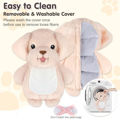 SuzziPad Golden Retriever Microwave Heating Pad Plush, 6.3" X 10.6", 1.5 Lb - style: Golden Retriever