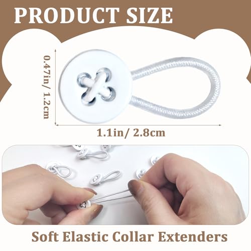 9PCS Collar Extenders for Mens Shirts, Button Extender for Dress Shirts