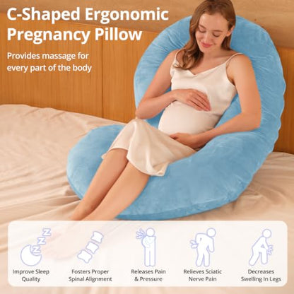 Pregnancy Pillows for Sleeping, C Shaped Full Body Maternity Pillow