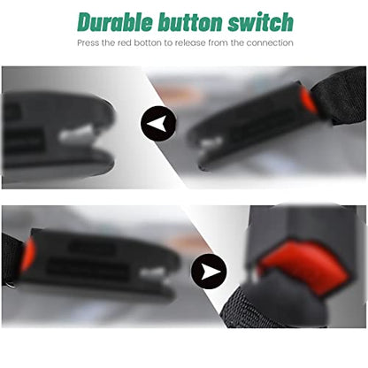 Car Fixing Strap Pad Pads Compatible with Universal Isofix Kids Seat Fixing Straps with Latch Interface Accessory Cover