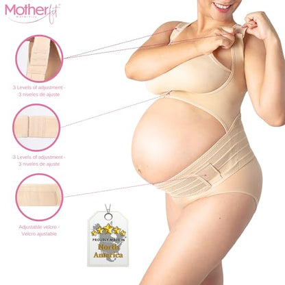 Adjustable Maternity Support Vest for Pregnant - Pregnancy Support Vest - Posture Corrector Pregnancy Support Vest (Nude, X-Large)