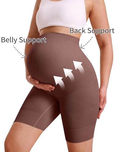KIM S "Baby Shower Essential Maternity Shapewear, Belly Support Underwear - color: H. Jasper, size: Medium