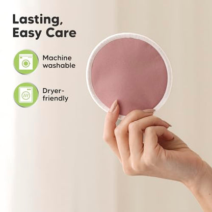 14-Pack Reusable Nursing Pads for Breastfeeding (Lovelle, M 3.9") - color: Lovelle, size: Medium 3.9"