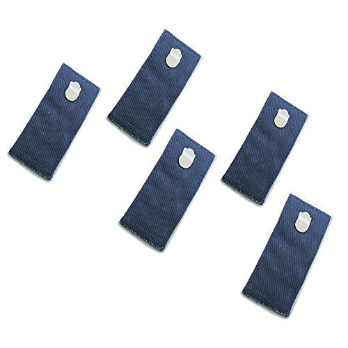 Adjustable Pant Waistband Extension - Instant Comfort, Pants Fit Again (Hook 5-Pack, Blue) - color: Navy Blue, size: Hook