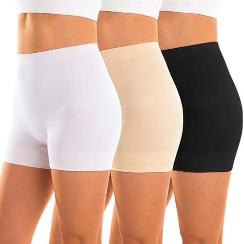 INNERSY Women's Tummy Control Shapewear Shorts Underwear 3-Pack - color: Basics, size: Medium
