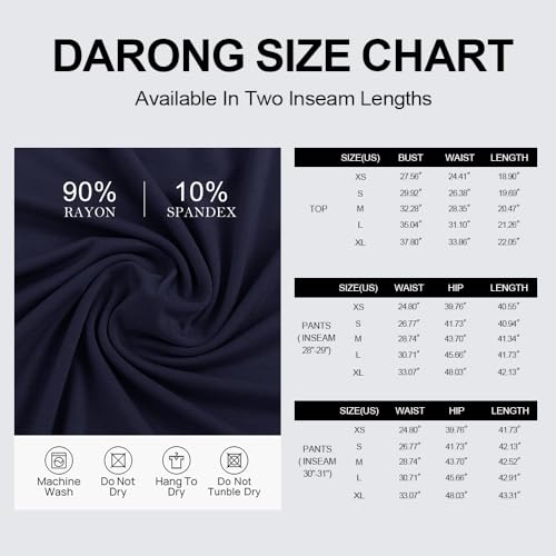 Darong Women's 2 Piece Summer Outfits Sleeveless Matching Lounge Sets - color: Dark Blue, size: X-Small