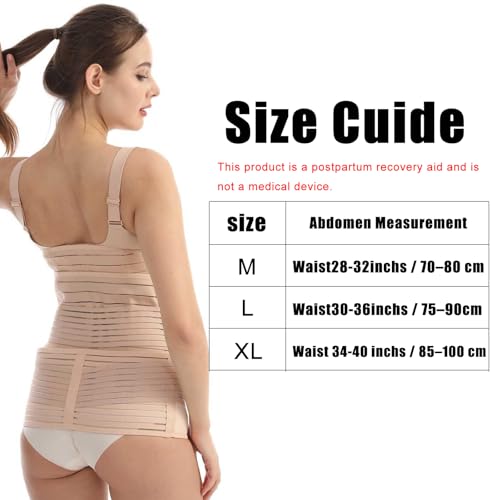Postpartum Belly Band for Women,Belly Binder for Postpartum Support,Adjustable After Birth Belly Wrap,Belly Binder. - size: Medium