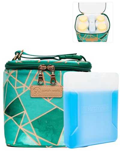 Sarah Wells Cold Gold Breastmilk Cooler with Ice Pack (Mosaic) - color: Mosaic