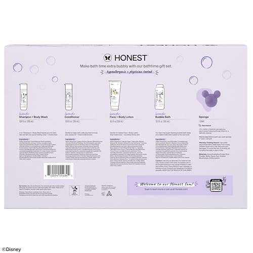 The Honest Company Bathtime Lavender Gift Set, Sensitive, Disney Design - style: Disney Bathtime, Lavender