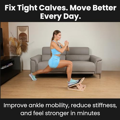 Swara 12.6″ Ankle Board for Calf Stretching & Exercise, 400 lbs Capacity - size: 12.6x14 Inch