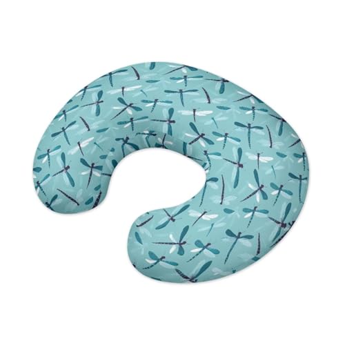 Blue Arrow Nursing Pillow Cover, Trendy Simple Pillow Case, Flexible Removable Cover Fit Standard Crescent Nursing Pillow, ONE - color: Blue Arrow, size: 1 pack
