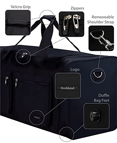 Rockland Duffel Bag, Black, X-Large 30-Inch - color: Black, size: 30"