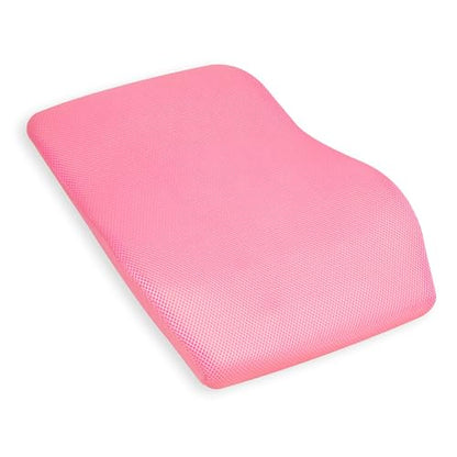Mind Reader Air-Cloud Lumbar Cushion, Memory Foam Back Support Pillow for Lower Back Pain Relief, Adjustable Strap, Office Chair and Car Seat, Pink - color: Pink