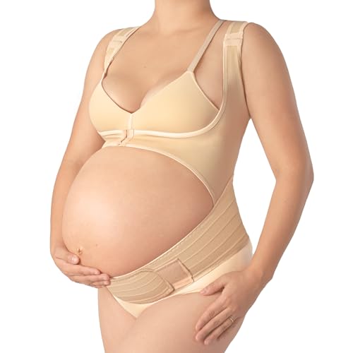 Adjustable Maternity Support Vest for Pregnant - Pregnancy Support Vest - Posture Corrector Pregnancy Support Vest (Nude, X-Large)