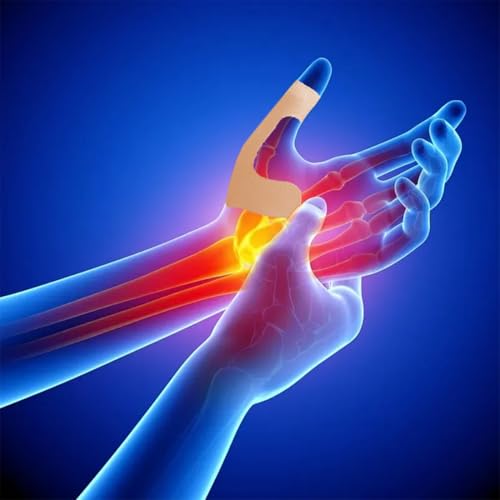 Precut Kinesiology Tape for Thumb, Left Hand, 40 Pcs, Beige - color: Beige, size: Left Hand