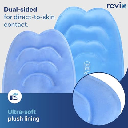 REVIX 20" XXXL Ice Knee Wrap, Extra Large Reusable Cold Compress, 2 Packs - style: Blue-2 Packs