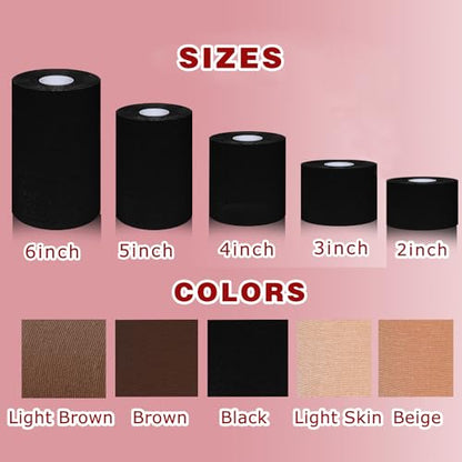 Plus Size Boobtape for Large Breasts, Wide Boob Tapes Light Brown - color: Light Brown, size: 6 INCH