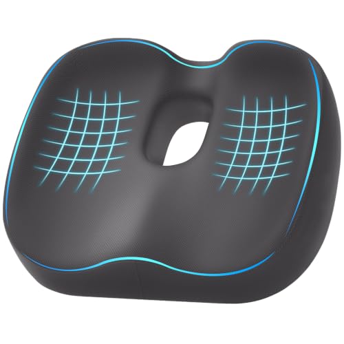 Donut Pillow Seat Cushion, Memory Foam Lifting Office Chair Cushion, Gray - color: Gray