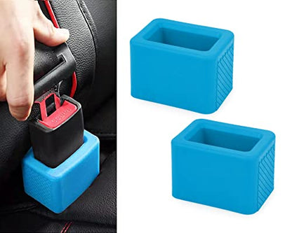 DS. DISTINCTIVE STYLE Seat Belt Holder Easy Access Seatbelt Accessories for Kids 2 Pieces(Blue) - color: Blue