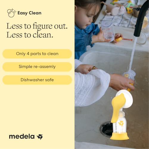 Medela Harmony Manual Breast Pump, On-the-Go, More Milk Output - style: Harmony Manual Breast Pump