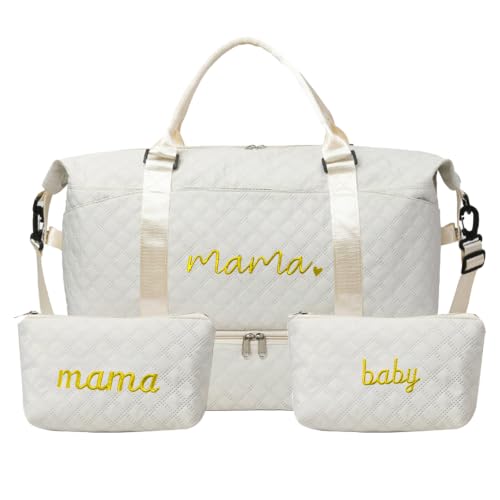 Large Maternity Hospital Bag, 45L, Beige - color: Beige