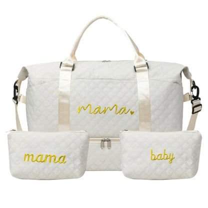 Large Maternity Hospital Bag, 45L, Beige - color: Beige
