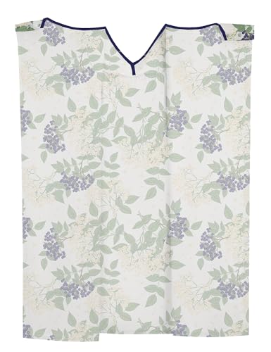 Hospital Gowns for Women Open Back Snap Post Shoulder Surgery Gown - color: Green Yellow Flower, size: Medium