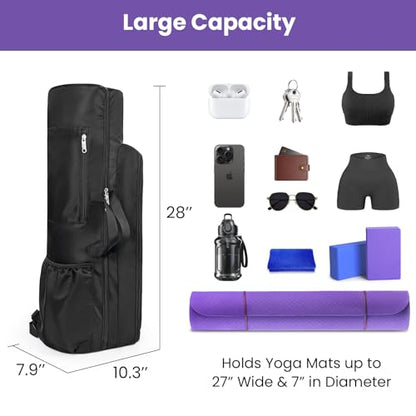Yoga Mat Bag Carrier Large Capacity Yoga Backpack for Women