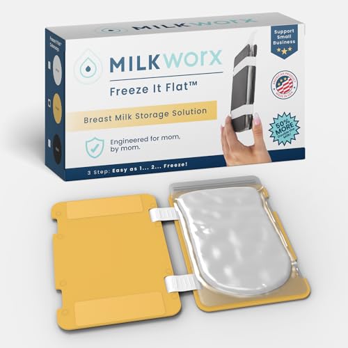 Freeze It Flat Breastmilk Freezer Organizer (Yellow, Single 1pk) - color: yellow, size: Single 1-pk