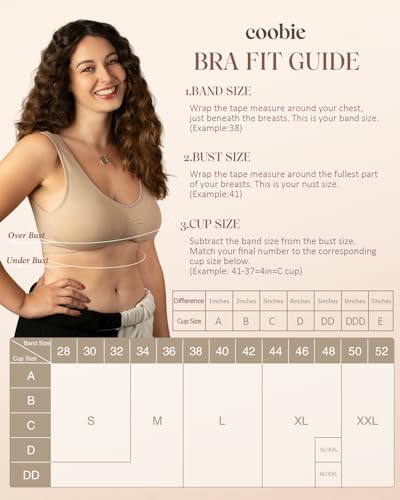 Coobie Comfort Bra - color: Light Nude, size: X-Large