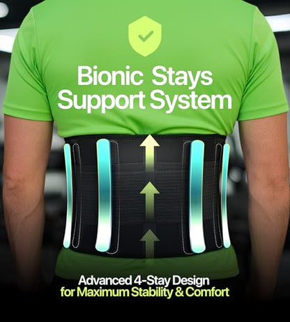 Plus Size Back Brace, Lower Back Pain Relief, Size 3XL