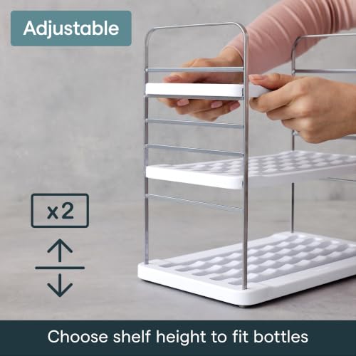 YouCopia UpSpace 9 Water Bottle Organizer, Adjustable Tumbler Cabinet Rack - size: 9 Bottle Premium