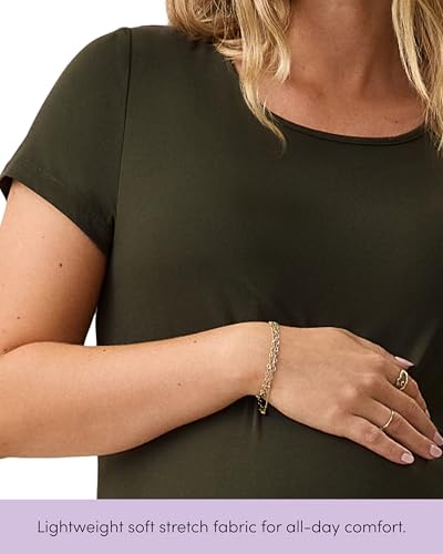 Kindred Bravely Essentials Maternity Nursing Maxi Dress for Breastfeeding - color: Black, size: 1X