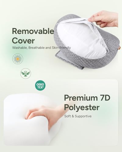 Pregnancy Wedge Pillow for Sleeping, Adjustable Soft Pregnancy Body Pillow - size: Long