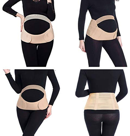 Pregnancy Belly Band 3-in-1 Elastic Maternity Support Reduce Pain - size: Large (Pack of 1)