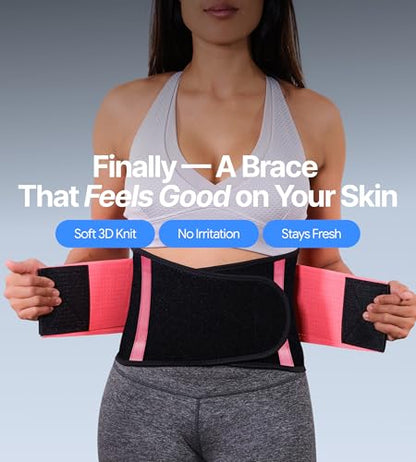 Plus Size Back Brace for Women, Pink, 52"-65" - color: Hot Pink, size: PlusSize
